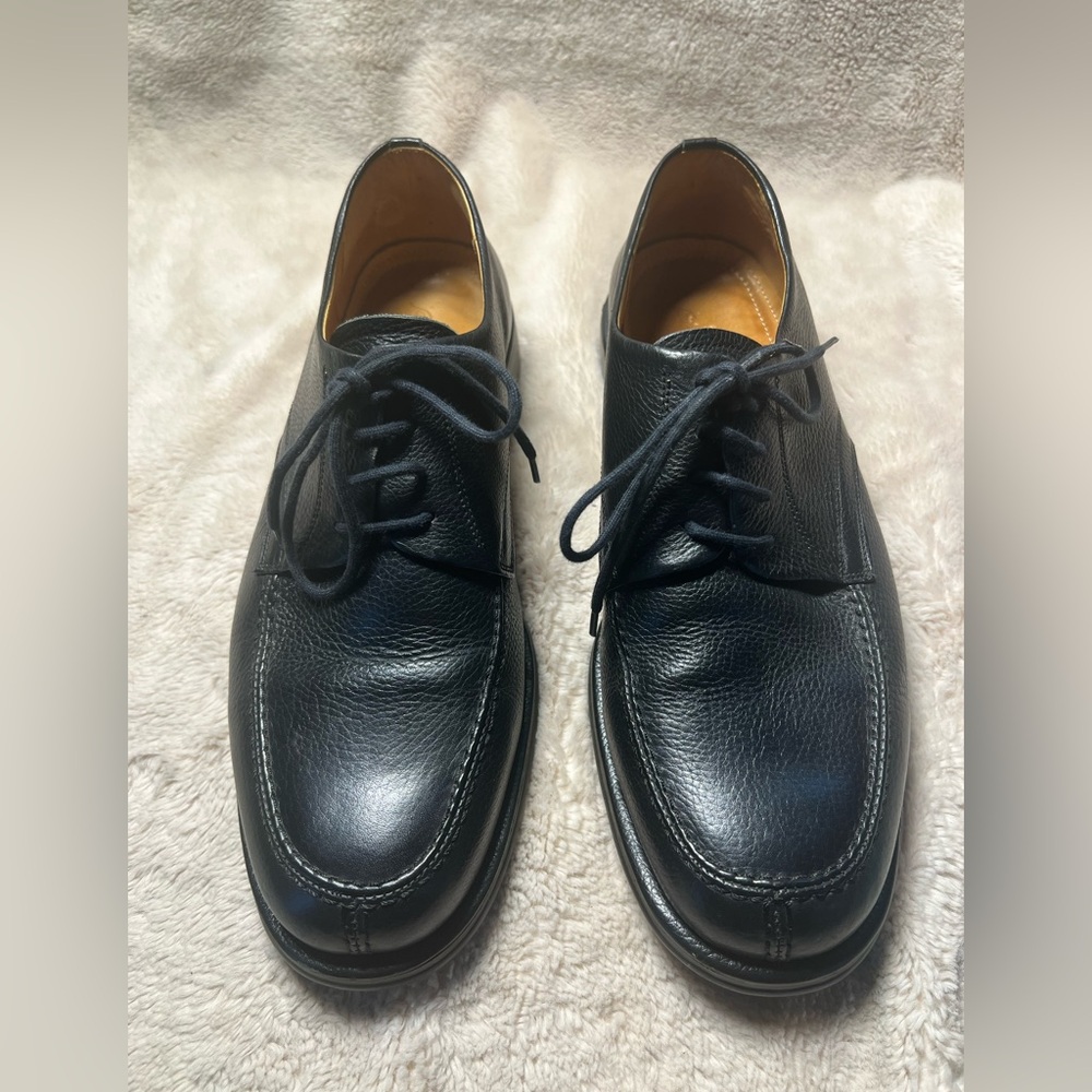Sandro Moscoloni Vineyard black leather dress shoes size 11 D